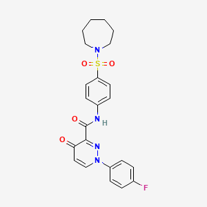 N-[4-(azepan-1-ylsulfonyl)phenyl]-1-(4-fluorophenyl)-4-oxo-1,4-dihydropyridazine-3-carboxamide