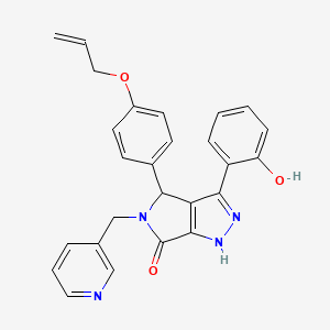 3-(2-hydroxyphenyl)-4-[4-(prop-2-en-1-yloxy)phenyl]-5-(pyridin-3-ylmethyl)-4,5-dihydropyrrolo[3,4-c]pyrazol-6(1H)-one