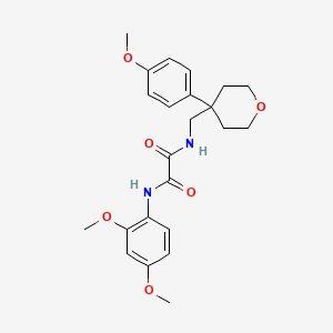 N-(2,4-Dimethoxyphenyl)-N'-{[4-(4-methoxyphenyl)oxan-4-YL]methyl}ethanediamide