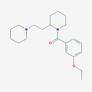 molecular formula C21H32N2O2 B11382869 (3-Ethoxyphenyl){2-[2-(piperidin-1-yl)ethyl]piperidin-1-yl}methanone 