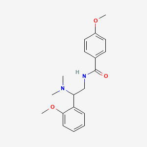 molecular formula C19H24N2O3 B11382965 N-[2-(dimethylamino)-2-(2-methoxyphenyl)ethyl]-4-methoxybenzamide 