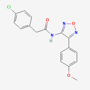 2-(4-chlorophenyl)-N-[4-(4-methoxyphenyl)-1,2,5-oxadiazol-3-yl]acetamide