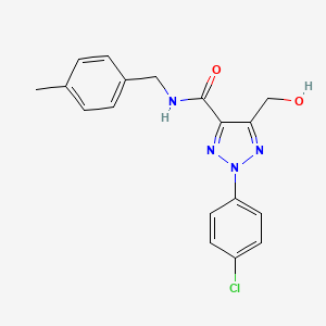 2-(4-chlorophenyl)-5-(hydroxymethyl)-N-(4-methylbenzyl)-2H-1,2,3-triazole-4-carboxamide