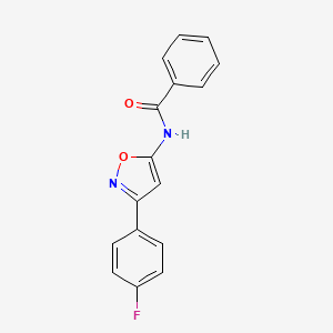 N-[3-(4-fluorophenyl)-1,2-oxazol-5-yl]benzamide