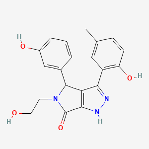 5-(2-hydroxyethyl)-3-(2-hydroxy-5-methylphenyl)-4-(3-hydroxyphenyl)-4,5-dihydropyrrolo[3,4-c]pyrazol-6(2H)-one