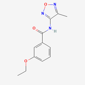 molecular formula C12H13N3O3 B11383054 3-ethoxy-N-(4-methyl-1,2,5-oxadiazol-3-yl)benzamide 