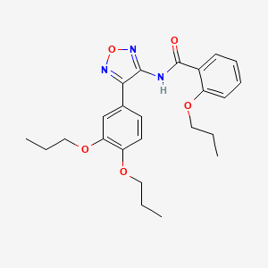 N-[4-(3,4-dipropoxyphenyl)-1,2,5-oxadiazol-3-yl]-2-propoxybenzamide