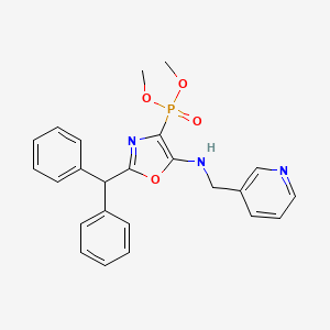 Dimethyl {2-(diphenylmethyl)-5-[(pyridin-3-ylmethyl)amino]-1,3-oxazol-4-yl}phosphonate