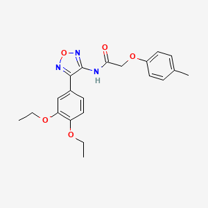 N-[4-(3,4-diethoxyphenyl)-1,2,5-oxadiazol-3-yl]-2-(4-methylphenoxy)acetamide