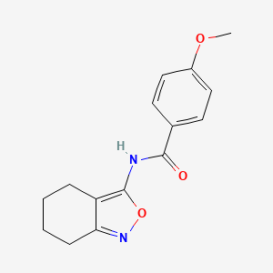 4-methoxy-N-(4,5,6,7-tetrahydro-2,1-benzoxazol-3-yl)benzamide