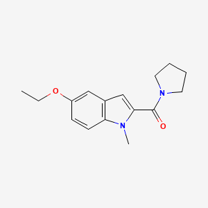 (5-ethoxy-1-methyl-1H-indol-2-yl)(pyrrolidin-1-yl)methanone