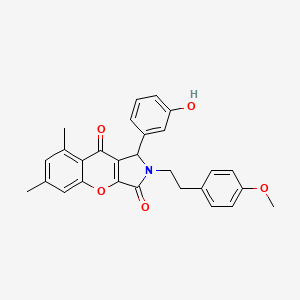 1-(3-Hydroxyphenyl)-2-[2-(4-methoxyphenyl)ethyl]-6,8-dimethyl-1,2-dihydrochromeno[2,3-c]pyrrole-3,9-dione