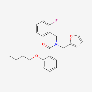 2-butoxy-N-(2-fluorobenzyl)-N-(furan-2-ylmethyl)benzamide