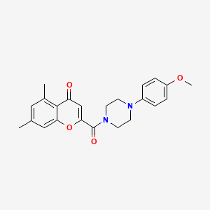 2-{[4-(4-methoxyphenyl)piperazin-1-yl]carbonyl}-5,7-dimethyl-4H-chromen-4-one