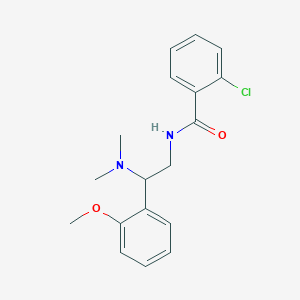 2-chloro-N-[2-(dimethylamino)-2-(2-methoxyphenyl)ethyl]benzamide