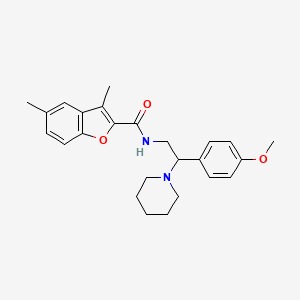 N-[2-(4-methoxyphenyl)-2-(piperidin-1-yl)ethyl]-3,5-dimethyl-1-benzofuran-2-carboxamide