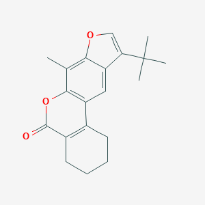 10-tert-butyl-7-methyl-1,2,3,4-tetrahydro-5H-benzo[c]furo[3,2-g]chromen-5-one