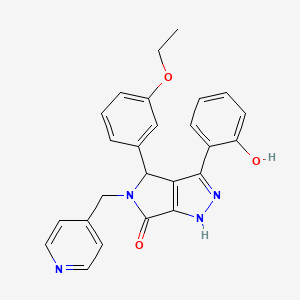 4-(3-ethoxyphenyl)-3-(2-hydroxyphenyl)-5-(pyridin-4-ylmethyl)-4,5-dihydropyrrolo[3,4-c]pyrazol-6(1H)-one