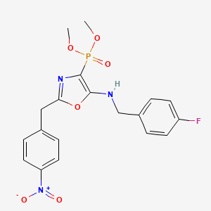 Dimethyl {5-[(4-fluorobenzyl)amino]-2-(4-nitrobenzyl)-1,3-oxazol-4-yl}phosphonate