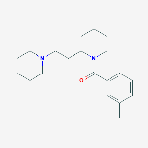 (3-Methylphenyl){2-[2-(piperidin-1-yl)ethyl]piperidin-1-yl}methanone