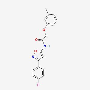 N-[3-(4-fluorophenyl)-1,2-oxazol-5-yl]-2-(3-methylphenoxy)acetamide