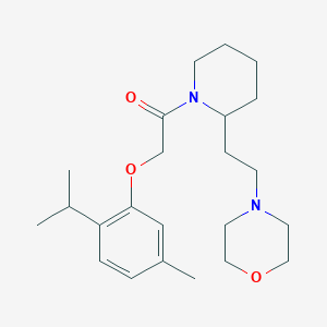 2-[5-Methyl-2-(propan-2-yl)phenoxy]-1-{2-[2-(morpholin-4-yl)ethyl]piperidin-1-yl}ethanone