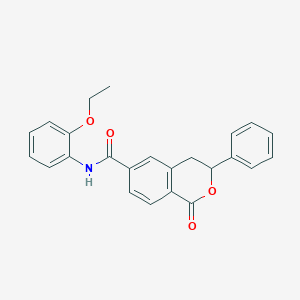 molecular formula C24H21NO4 B11383370 N-(2-ethoxyphenyl)-1-oxo-3-phenyl-3,4-dihydro-1H-isochromene-6-carboxamide 