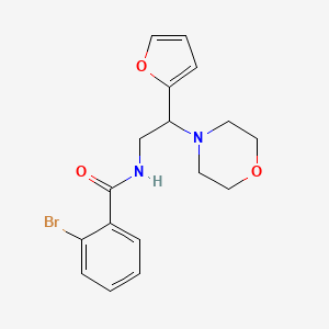 2-bromo-N-[2-(furan-2-yl)-2-(morpholin-4-yl)ethyl]benzamide