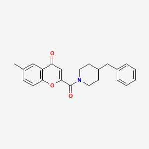 2-[(4-benzylpiperidin-1-yl)carbonyl]-6-methyl-4H-chromen-4-one