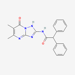 N-(7-hydroxy-5,6-dimethyl[1,2,4]triazolo[1,5-a]pyrimidin-2-yl)-2,2-diphenylacetamide