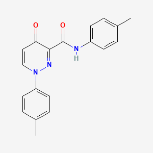 N,1-bis(4-methylphenyl)-4-oxo-1,4-dihydropyridazine-3-carboxamide