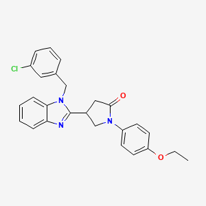 4-[1-(3-chlorobenzyl)-1H-benzimidazol-2-yl]-1-(4-ethoxyphenyl)pyrrolidin-2-one