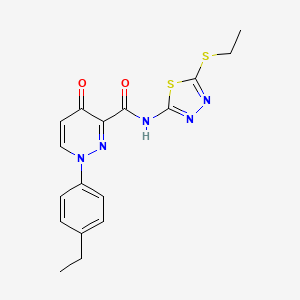 1-(4-ethylphenyl)-N-[5-(ethylsulfanyl)-1,3,4-thiadiazol-2-yl]-4-oxo-1,4-dihydropyridazine-3-carboxamide