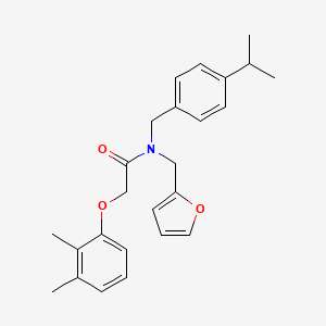 2-(2,3-dimethylphenoxy)-N-(furan-2-ylmethyl)-N-[4-(propan-2-yl)benzyl]acetamide