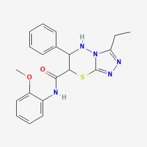 3-ethyl-N-(2-methoxyphenyl)-6-phenyl-6,7-dihydro-5H-[1,2,4]triazolo[3,4-b][1,3,4]thiadiazine-7-carboxamide