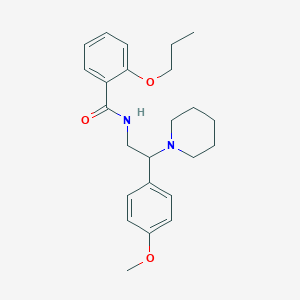 N-[2-(4-methoxyphenyl)-2-(piperidin-1-yl)ethyl]-2-propoxybenzamide