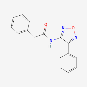 2-phenyl-N-(4-phenyl-1,2,5-oxadiazol-3-yl)acetamide