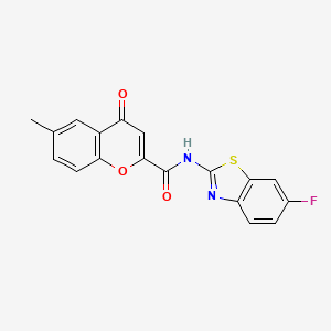 N-(6-fluoro-1,3-benzothiazol-2-yl)-6-methyl-4-oxo-4H-chromene-2-carboxamide