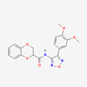 N-[4-(3,4-dimethoxyphenyl)-1,2,5-oxadiazol-3-yl]-2,3-dihydro-1,4-benzodioxine-2-carboxamide