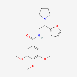 N-[2-(furan-2-yl)-2-(pyrrolidin-1-yl)ethyl]-3,4,5-trimethoxybenzamide