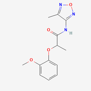 2-(2-methoxyphenoxy)-N-(4-methyl-1,2,5-oxadiazol-3-yl)propanamide