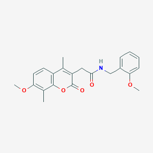 N-(2-methoxybenzyl)-2-(7-methoxy-4,8-dimethyl-2-oxo-2H-chromen-3-yl)acetamide