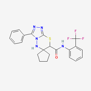 3'-phenyl-N-[2-(trifluoromethyl)phenyl]spiro[cyclopentane-1,6'-[1,2,4]triazolo[3,4-b][1,3,4]thiadiazine]-7'-carboxamide