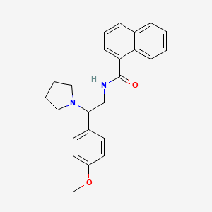 N-[2-(4-methoxyphenyl)-2-(pyrrolidin-1-yl)ethyl]naphthalene-1-carboxamide