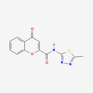 N-(5-Methyl-1,3,4-thiadiazol-2-yl)-4-oxo-4H-chromene-2-carboxamide