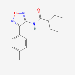 2-ethyl-N-[4-(4-methylphenyl)-1,2,5-oxadiazol-3-yl]butanamide