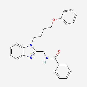 N-{[1-(4-phenoxybutyl)-1H-benzimidazol-2-yl]methyl}benzamide