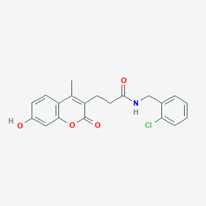 N-(2-chlorobenzyl)-3-(7-hydroxy-4-methyl-2-oxo-2H-chromen-3-yl)propanamide