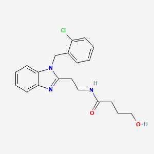 N-{2-[1-(2-chlorobenzyl)-1H-benzimidazol-2-yl]ethyl}-4-hydroxybutanamide