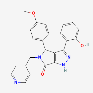 3-(2-hydroxyphenyl)-4-(4-methoxyphenyl)-5-(pyridin-4-ylmethyl)-4,5-dihydropyrrolo[3,4-c]pyrazol-6(1H)-one